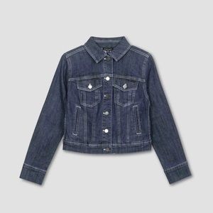 Universal Standard Kelsey Denim Jacket Dark Indigo, Universal Standard 2XS (6/8)